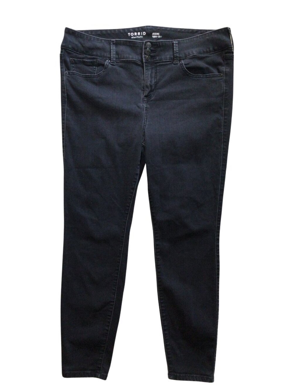 Torrid Jeans Women’s 18 R Regular Black Jegging Super Soft 18R Denim Skinny